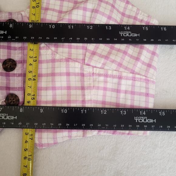 ALT Sabrina Carpenter Lavender Fog Purple Plaid Halter Top Vest‎ Sz M Boho NWOT - Picture 7 of 7